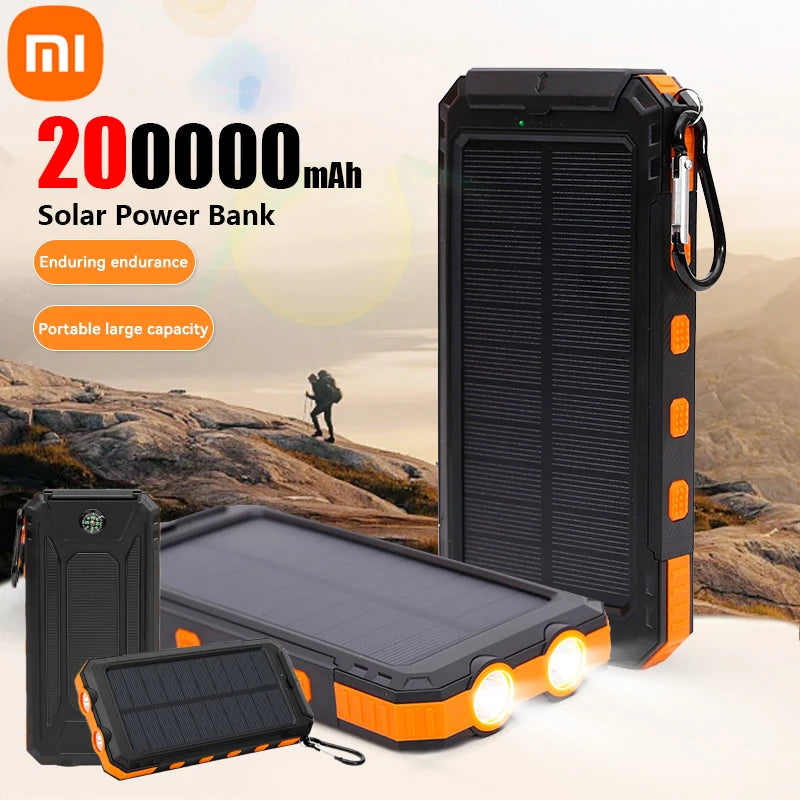 portable charger 200000mAh Solar Power Bank