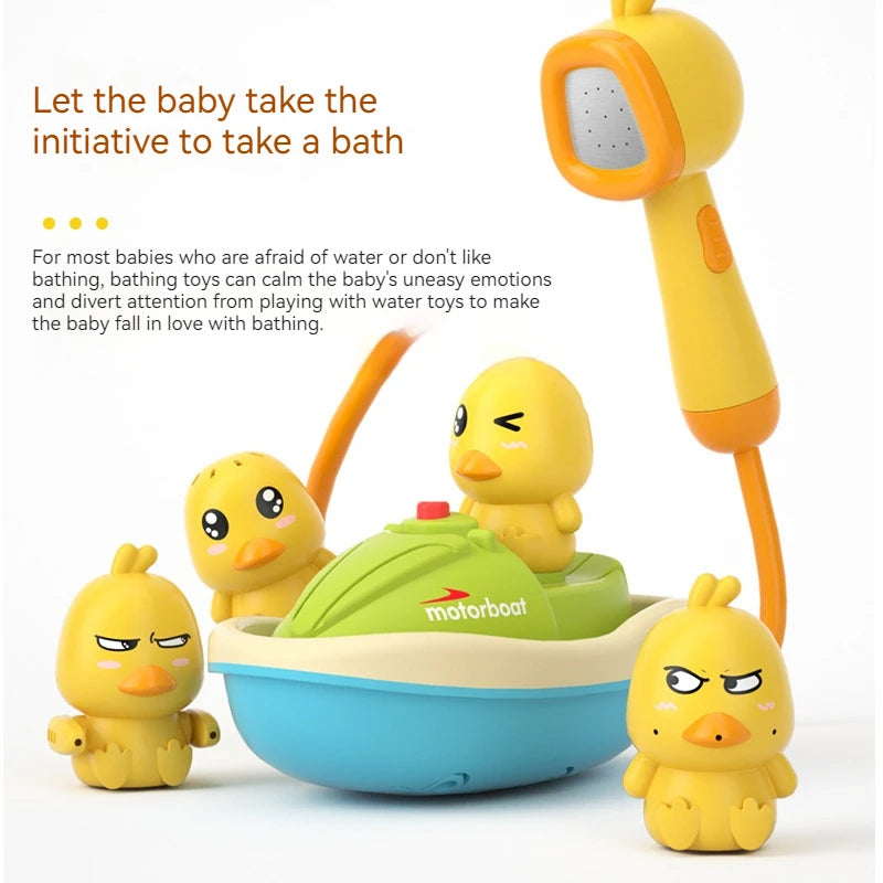 Bathtub boat and duck toy