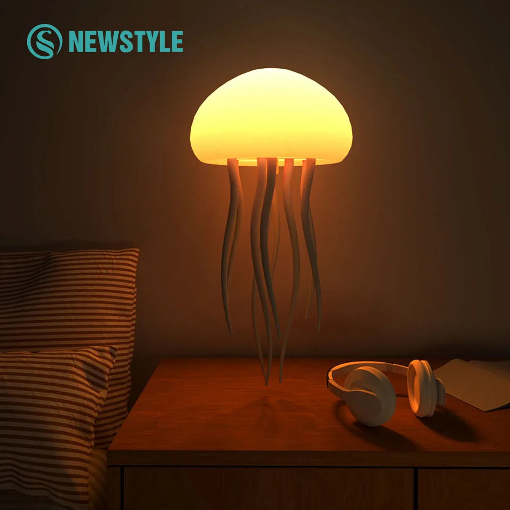 Night light jellyfish design bedside lamp