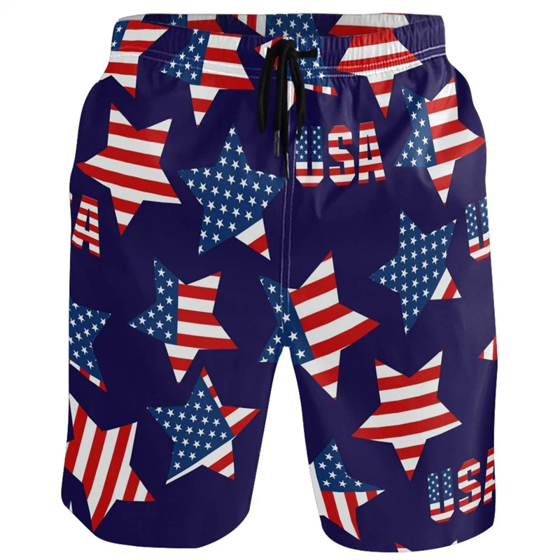 Men's Printed Beach Shorts
