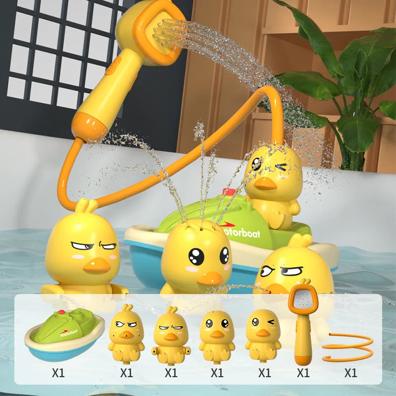 Bathtub boat and duck toy