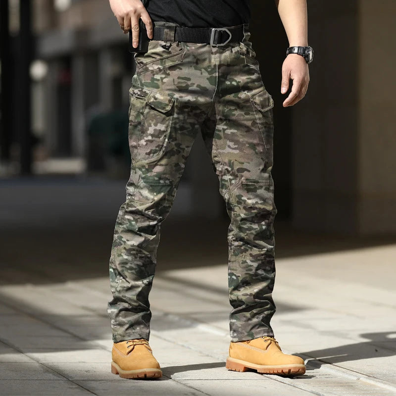 Men's Slim Fit Army-Style Pants