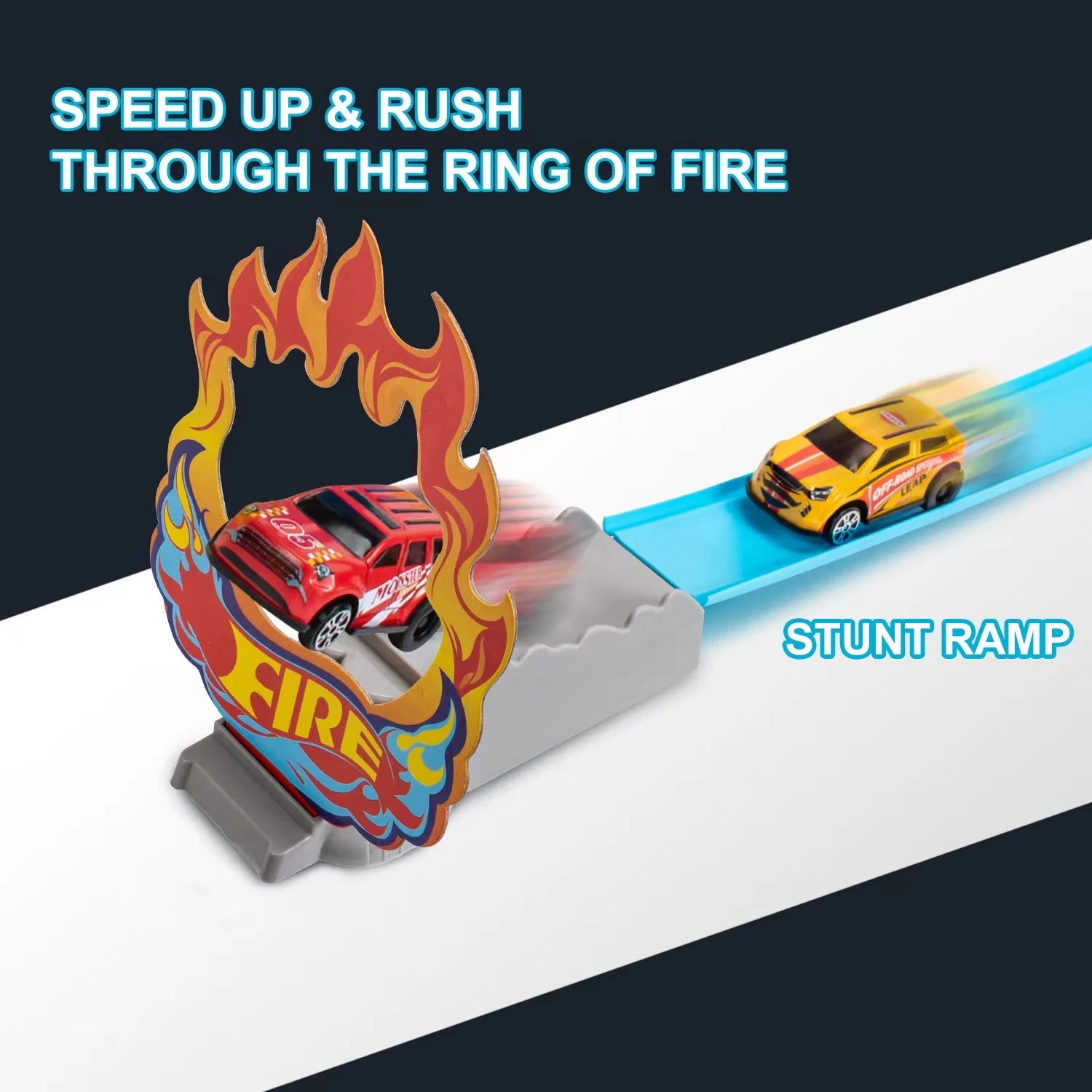 Stunt Race Track Toy for Kids
