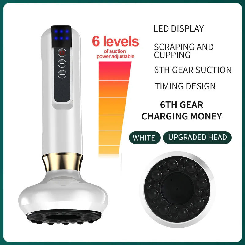 Electric massager with vacuum suction cup