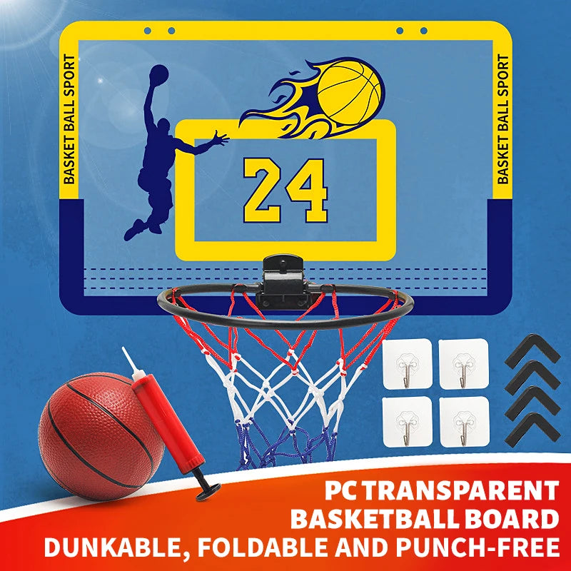 Basketball stand with basket and ball