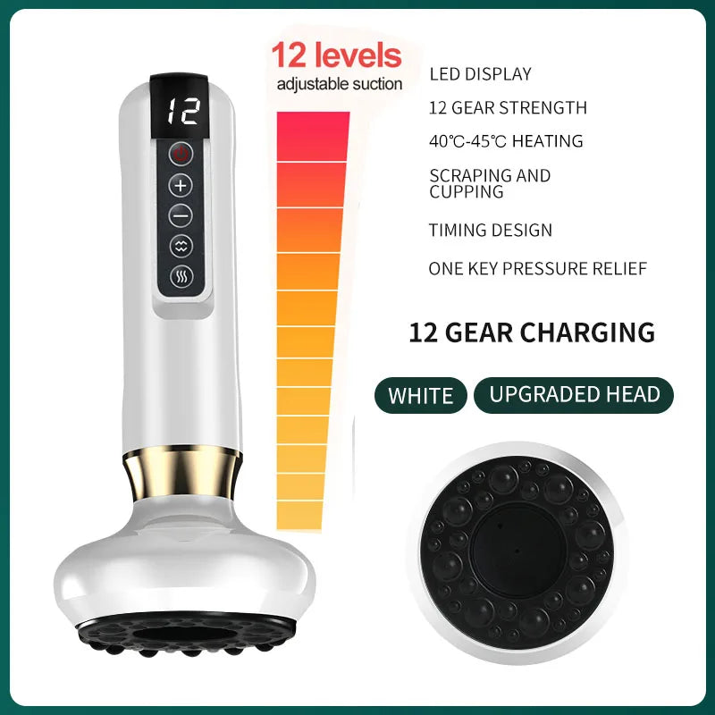 Electric massager with vacuum suction cup