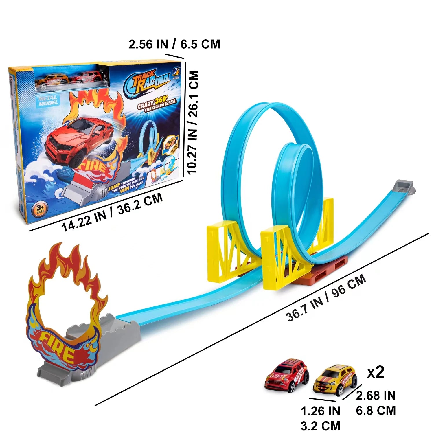 Stunt Race Track Toy for Kids