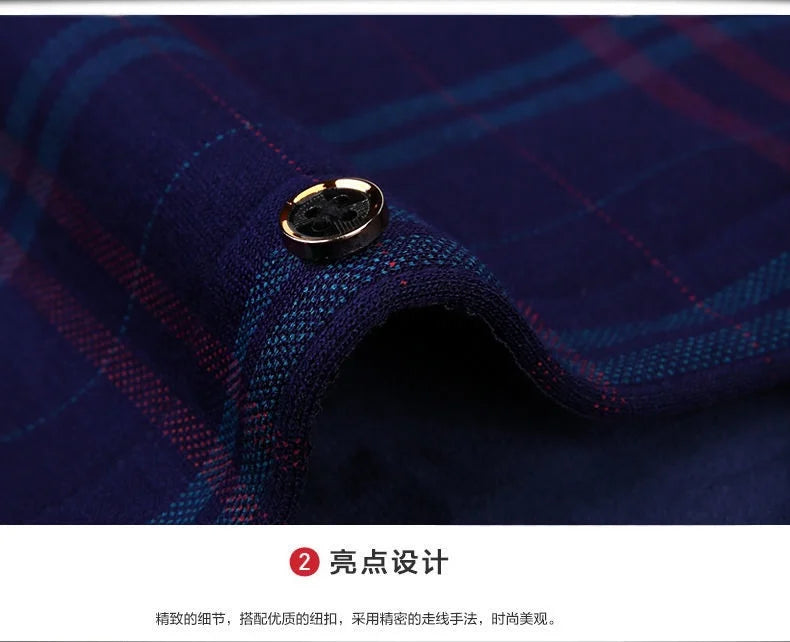 Men's plaid shirt dress shirts