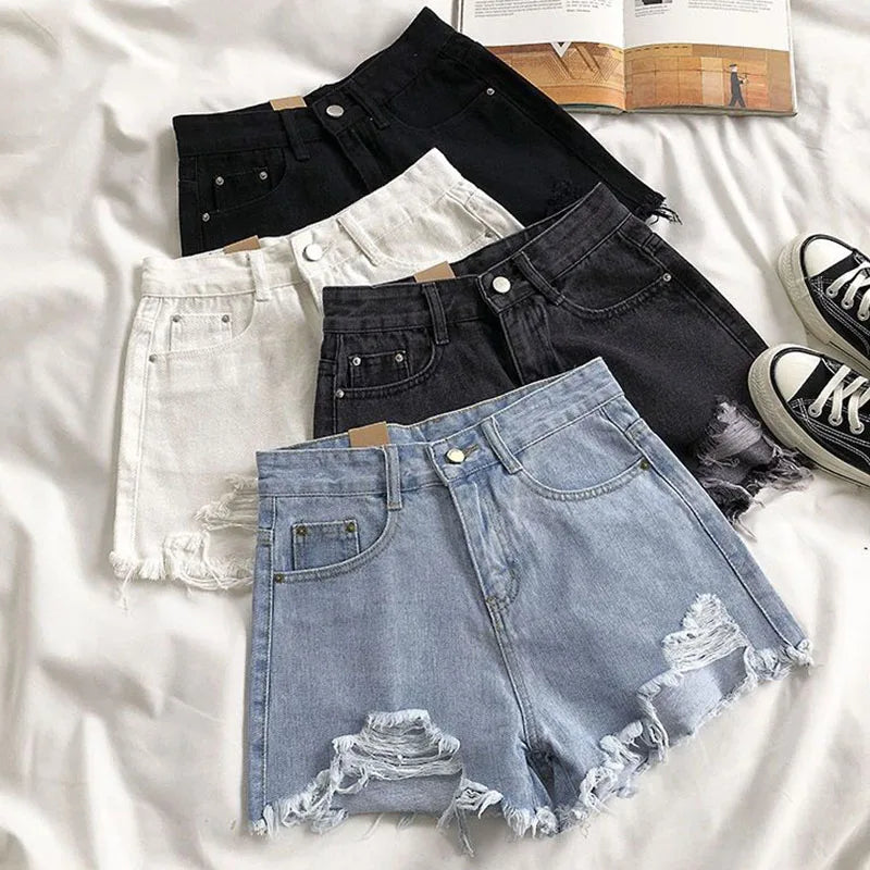 Women's Summer Ripped Jean Shorts Fashion