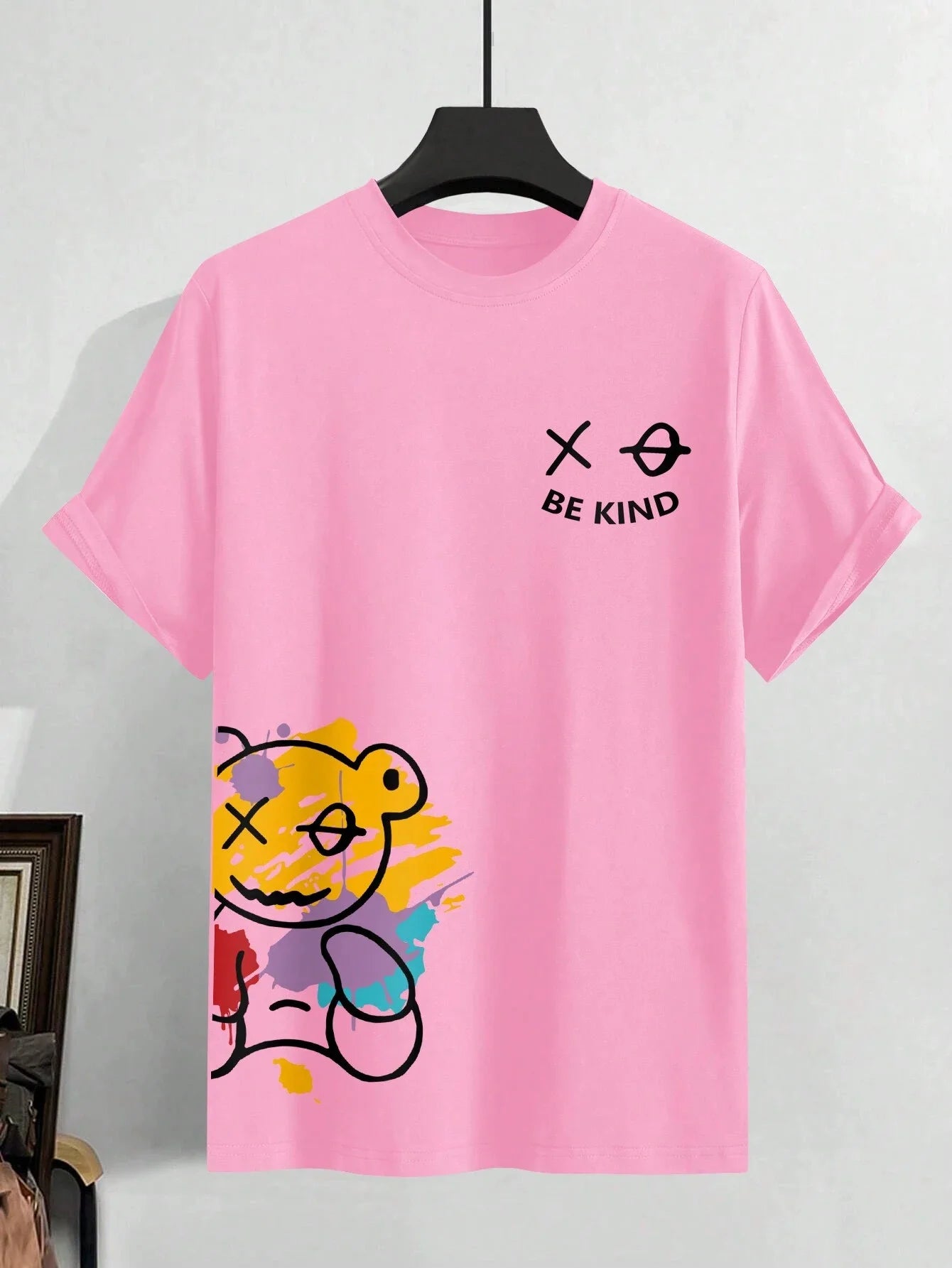 Men's T-shirt  100% pure cotton, casual comfortable