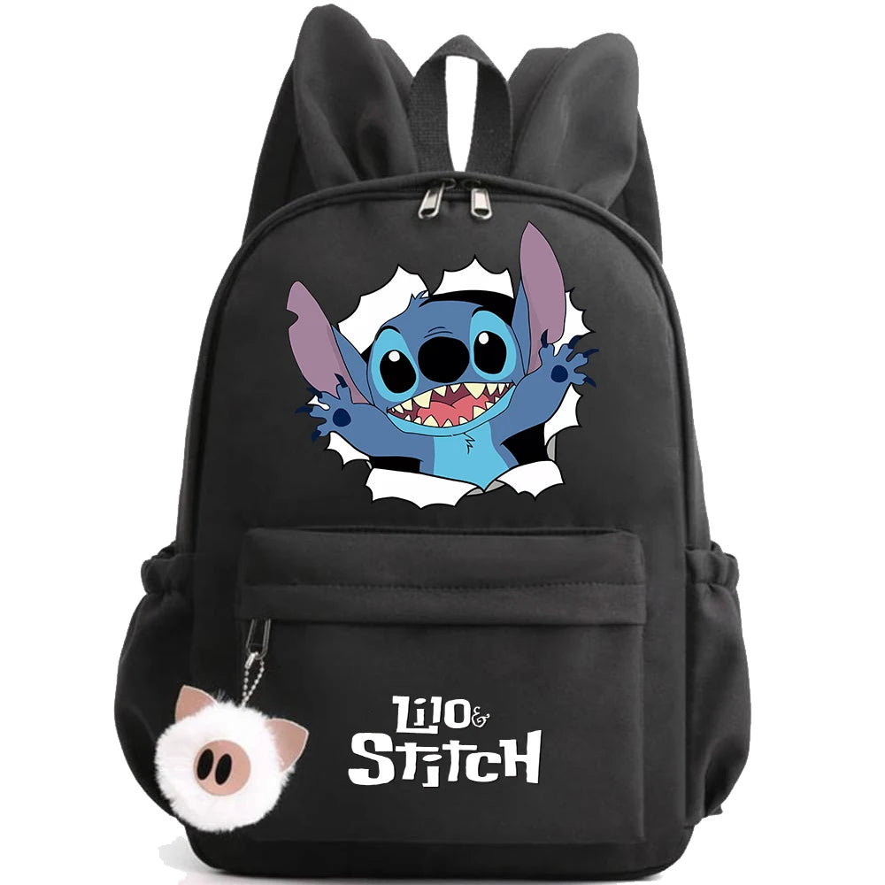 Disney Lilo Stitch Cute Backpack for Girls Boys
