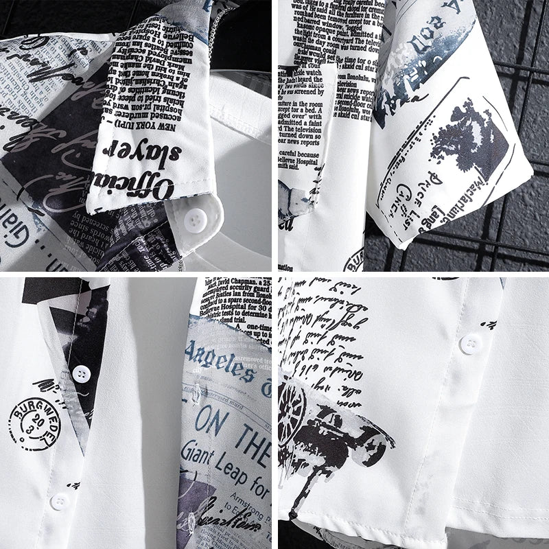 Men's Short Sleeve Printed Shirt