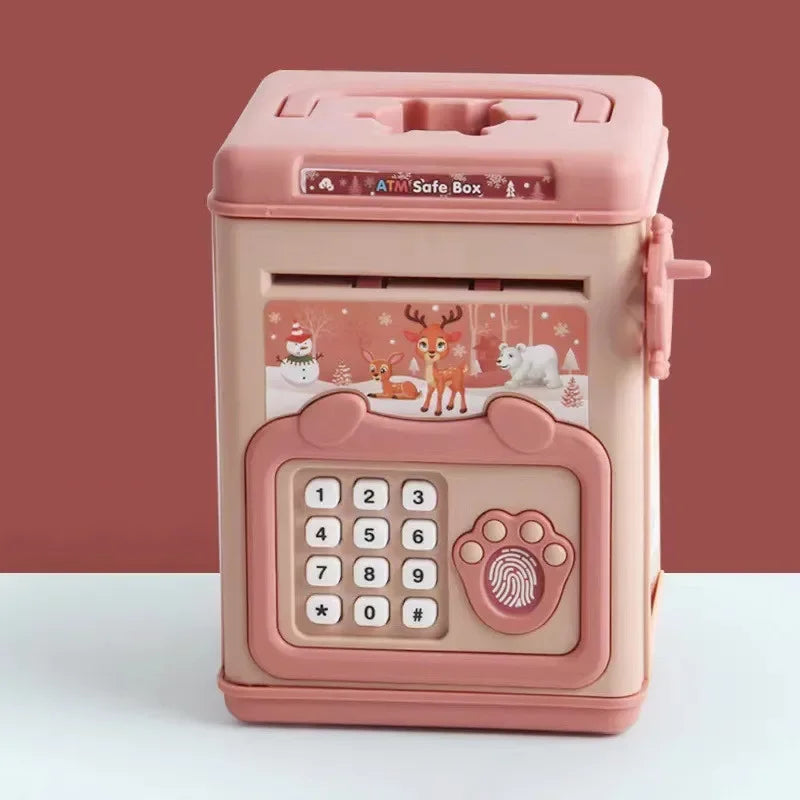 Electronic piggy bank for children with password