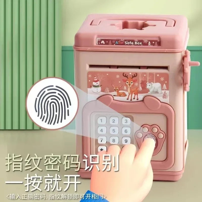 Electronic piggy bank for children with password