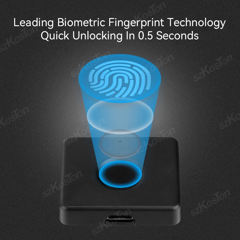 Biometric fingerprint lock for drawers