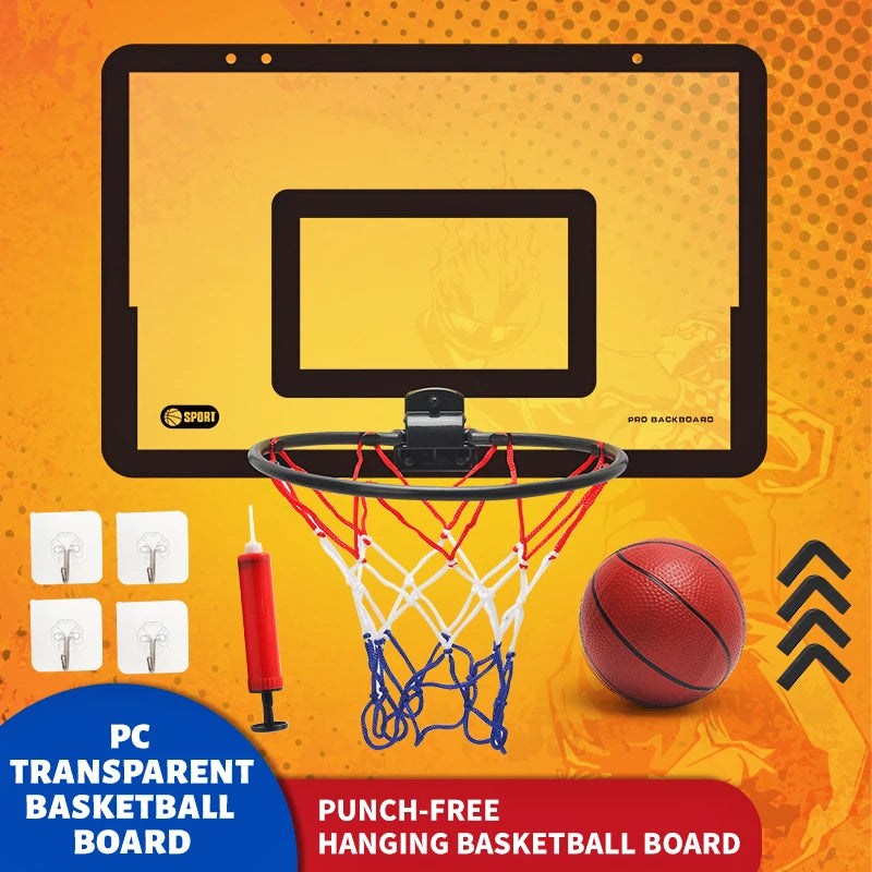 Basketball stand with basket and ball