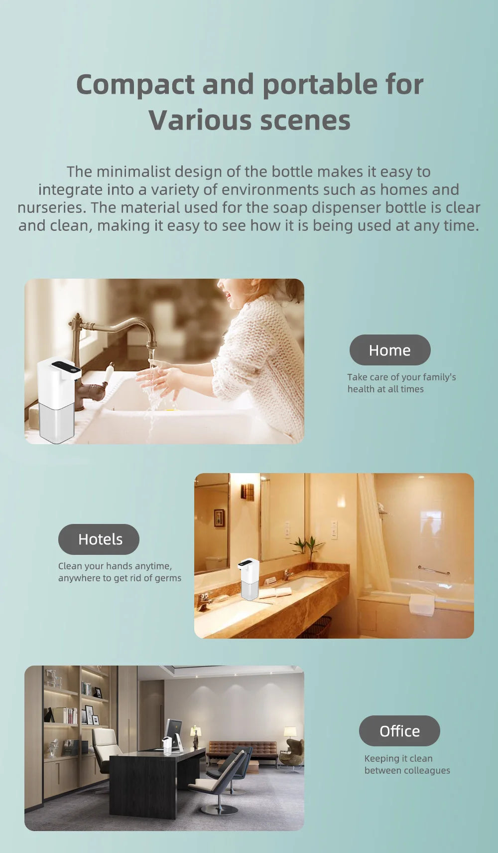Automatic liquid soap dispenser with sensor