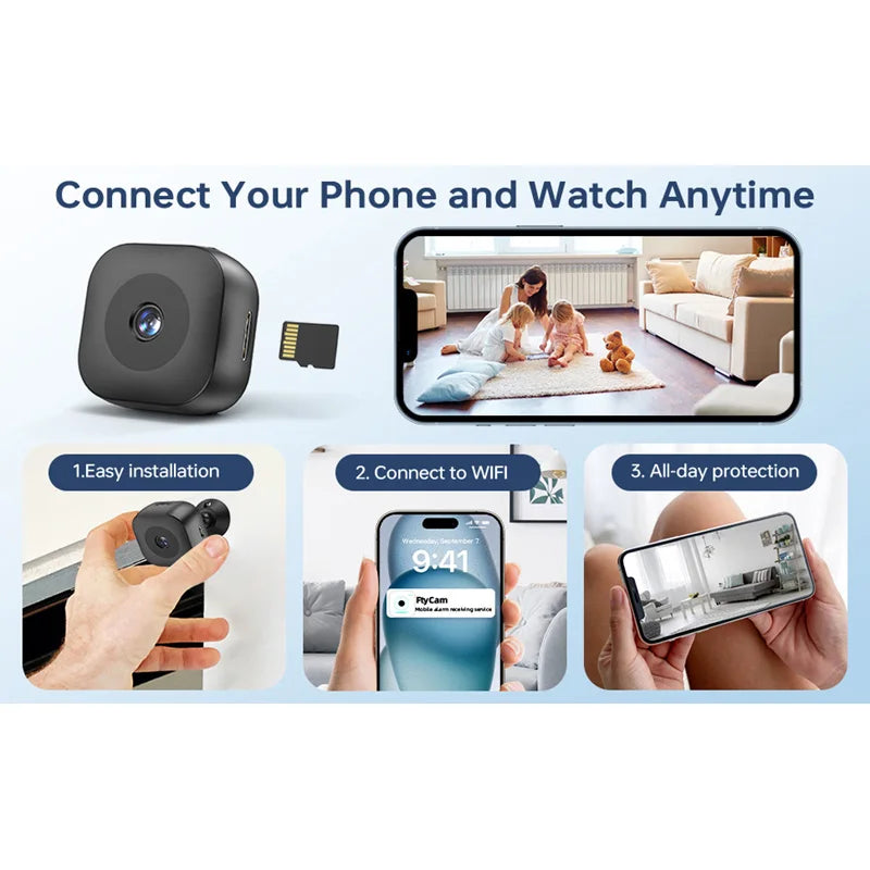 Mini 4K Wi-Fi Surveillance Camera