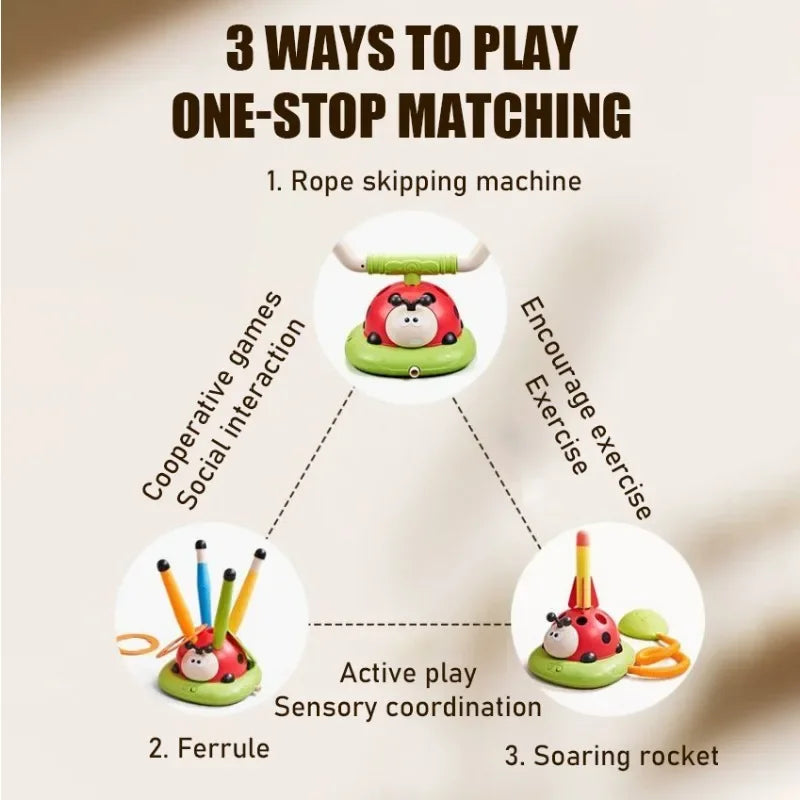 Jump Toss Musical Educational Toy Sport Entertainment 3 in 1