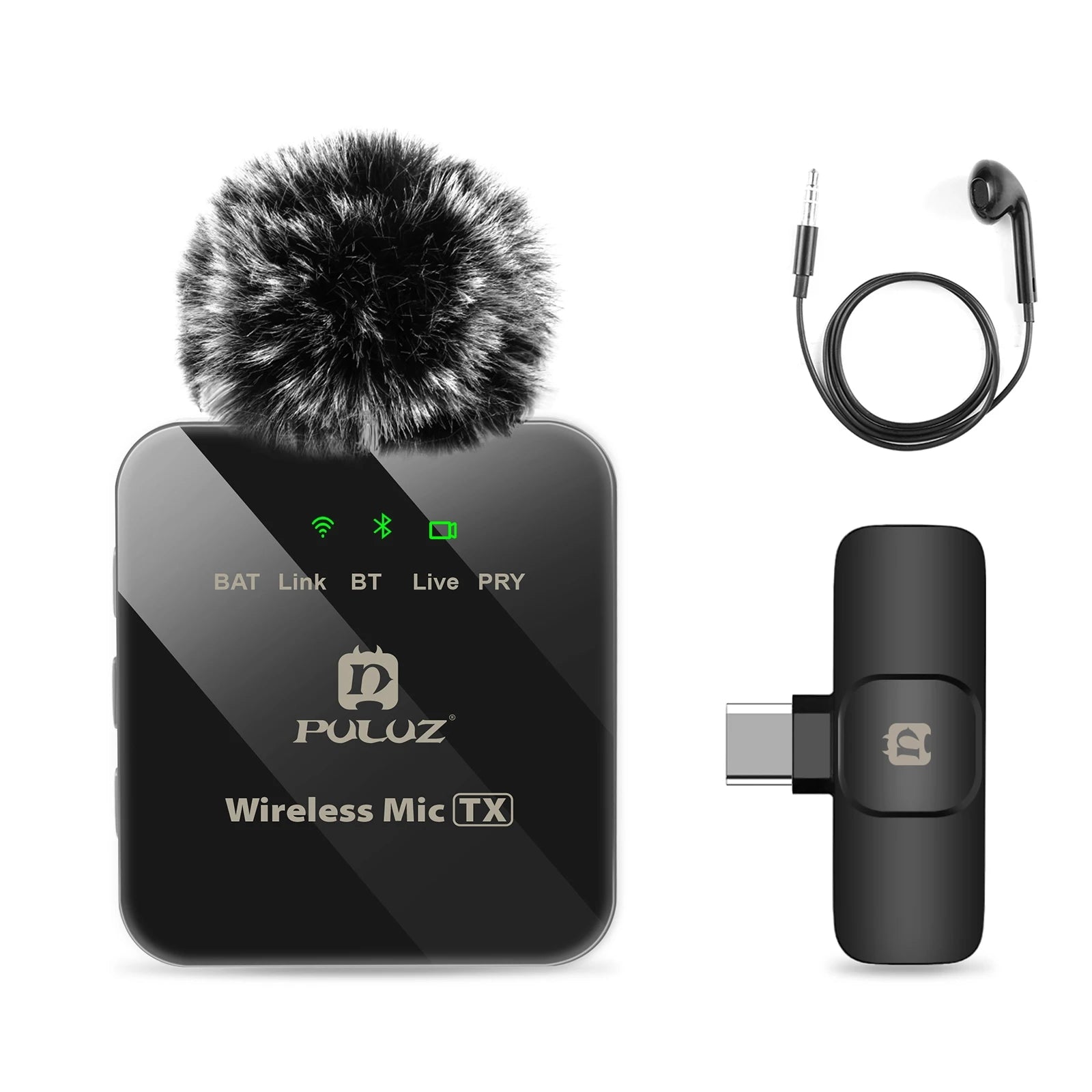PULUZ Wireless Lavalier Microphone