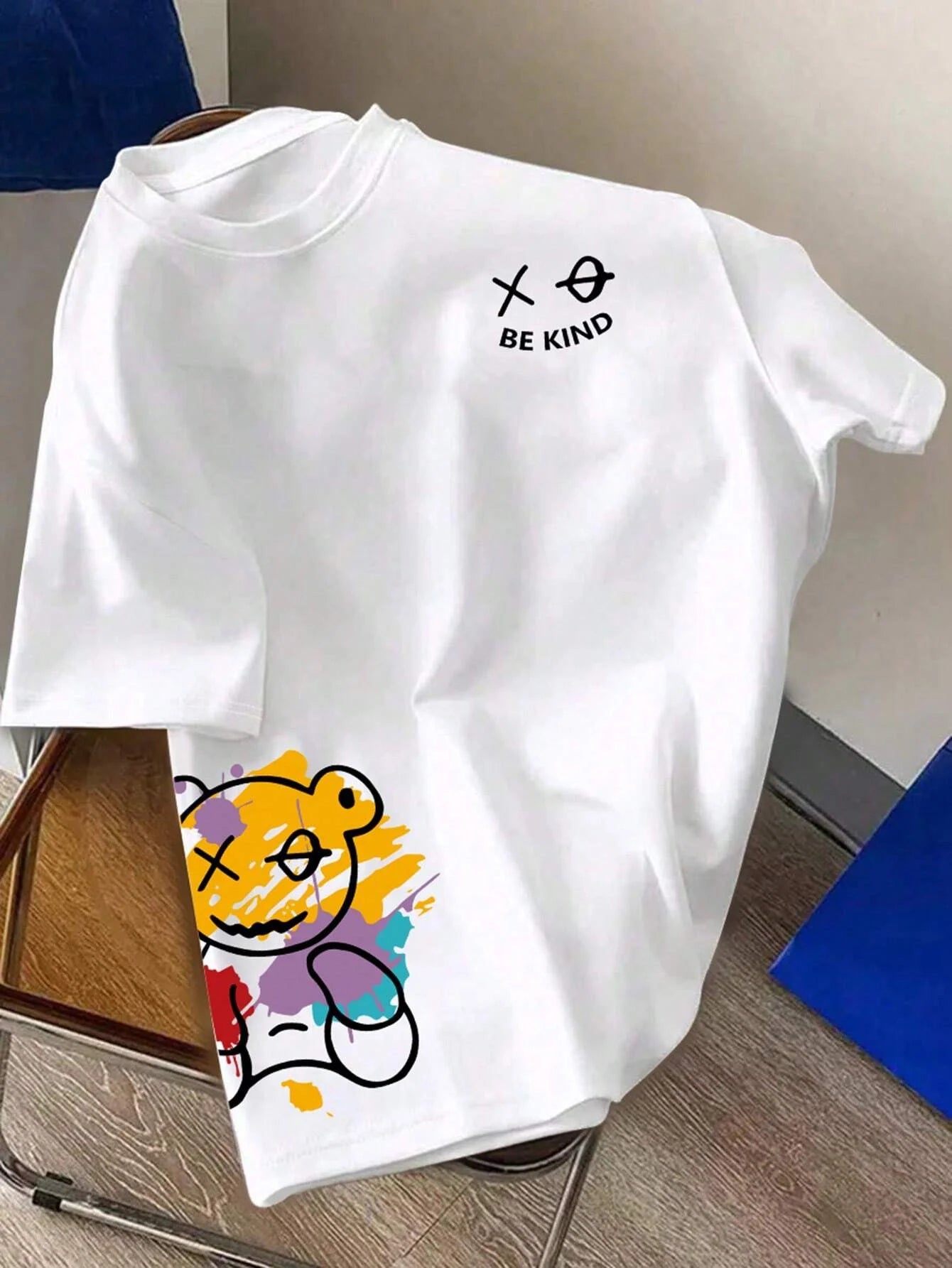 Men's T-shirt  100% pure cotton, casual comfortable