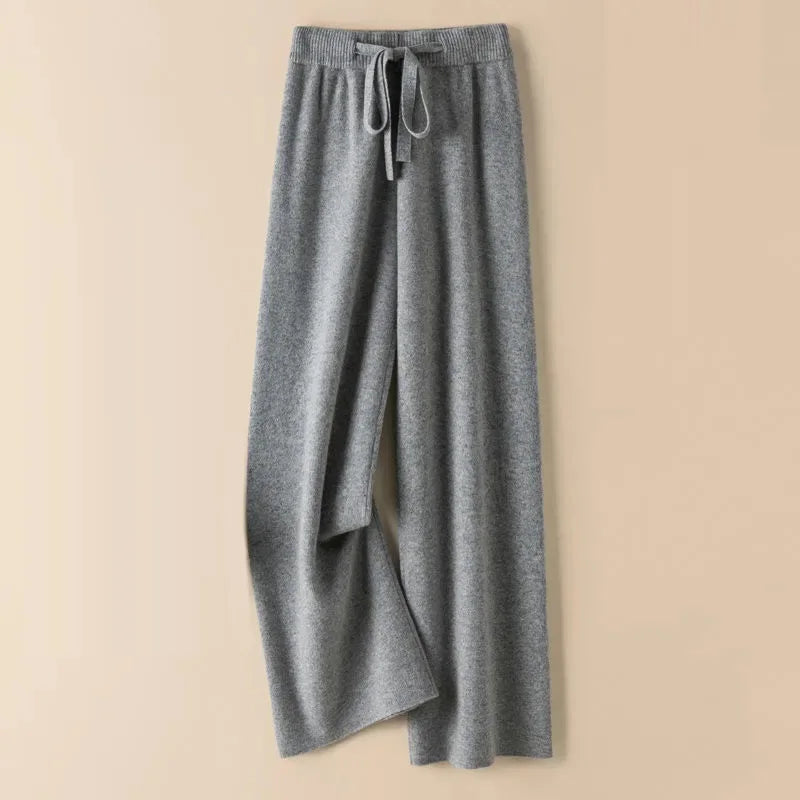 Women's Casual Thick Knit Trousers