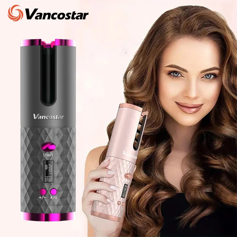 Portable Cordless Electric Curling Iron