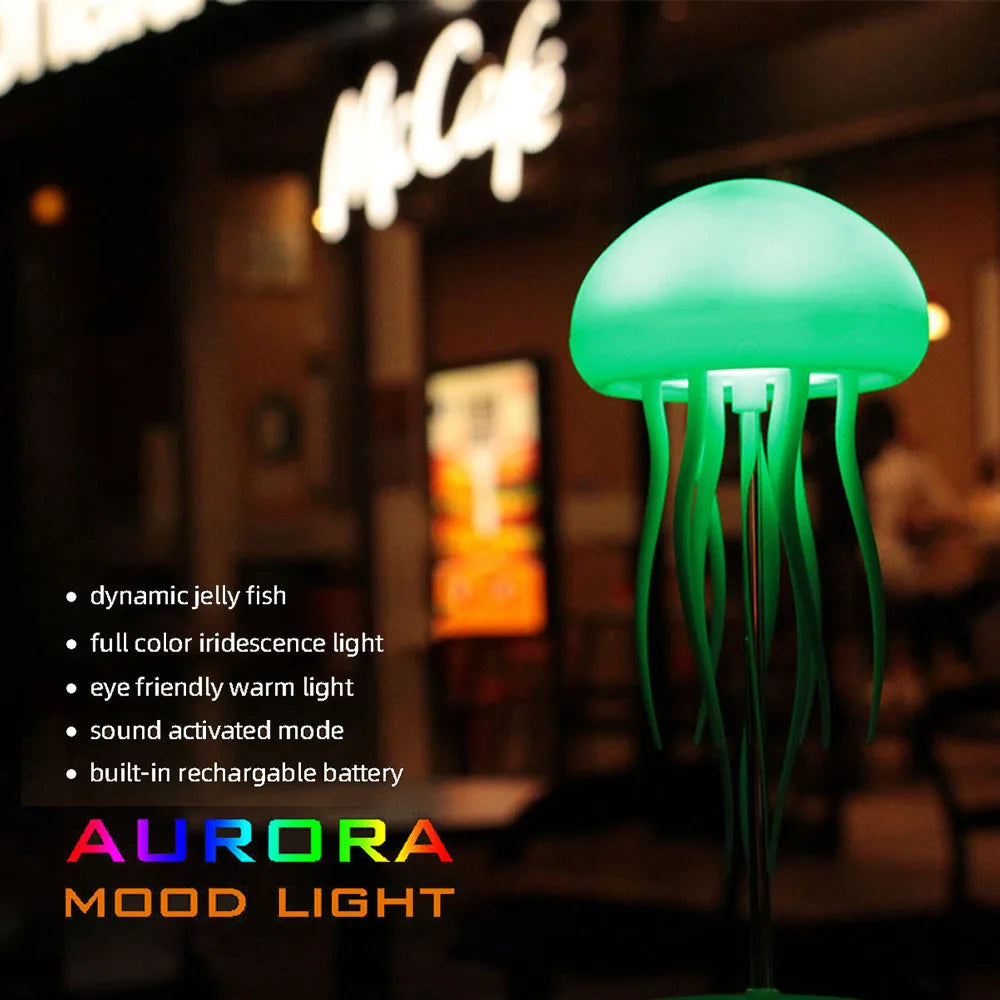 Night light jellyfish design bedside lamp