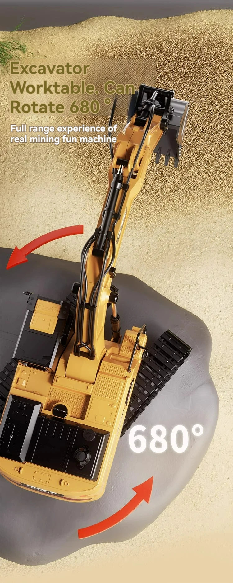 remote control toy excavator