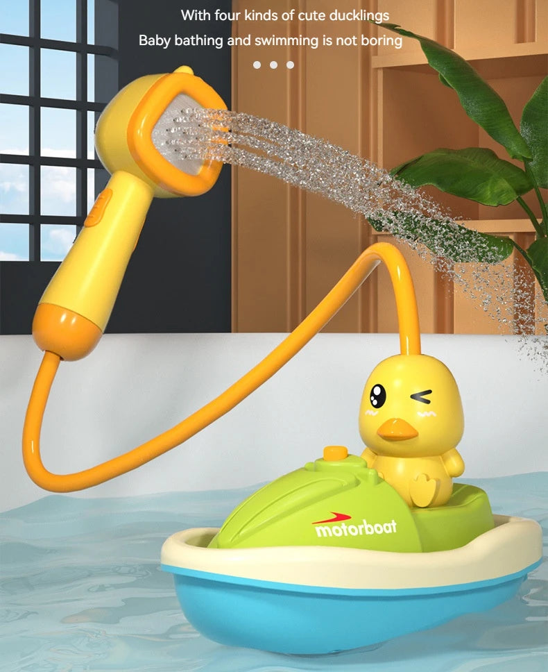 Bathtub boat and duck toy