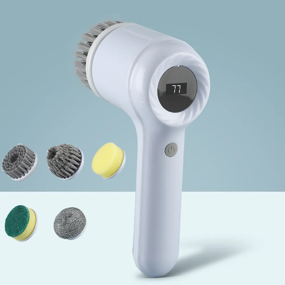 Electric Rotating Cleaning Brush with 5 Heads