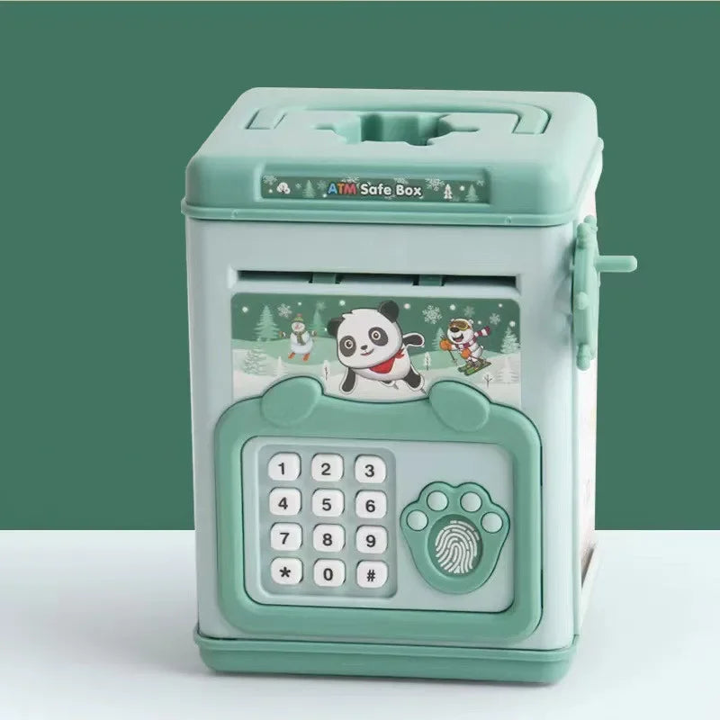 Electronic piggy bank for children with password