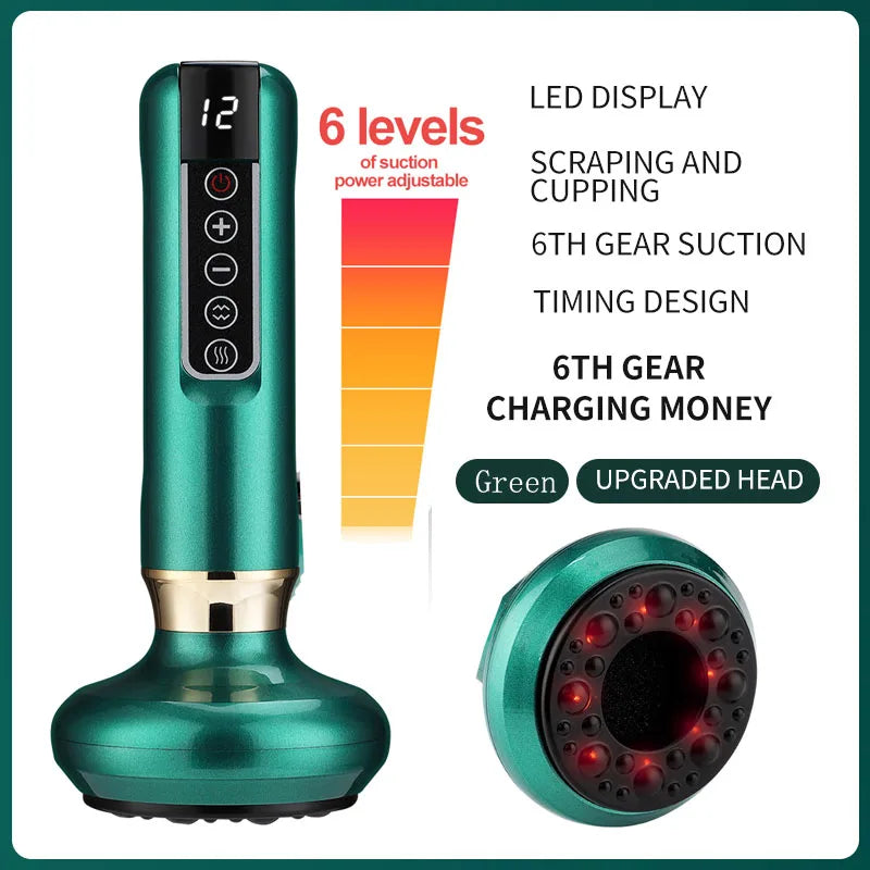 Electric massager with vacuum suction cup