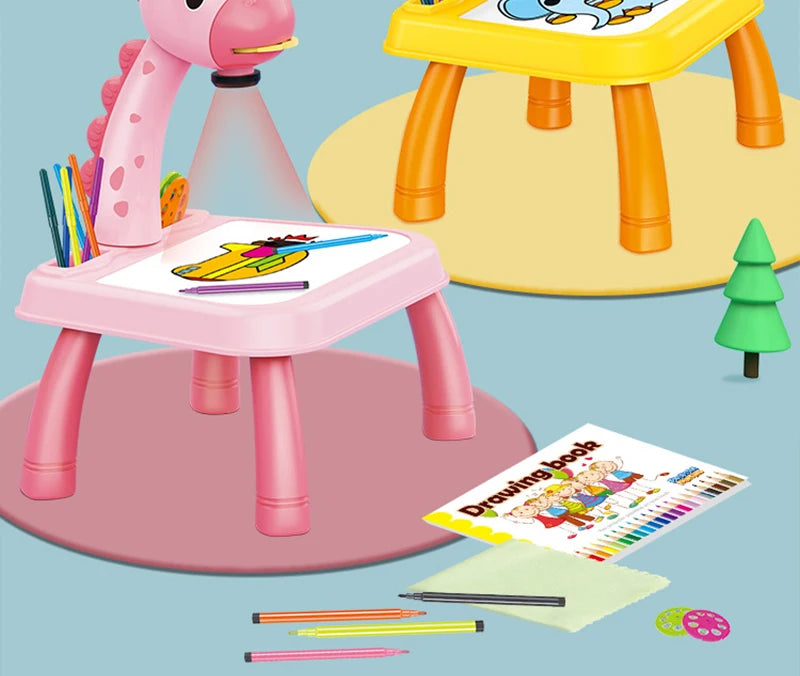LED Projector Drawing Table for Kids