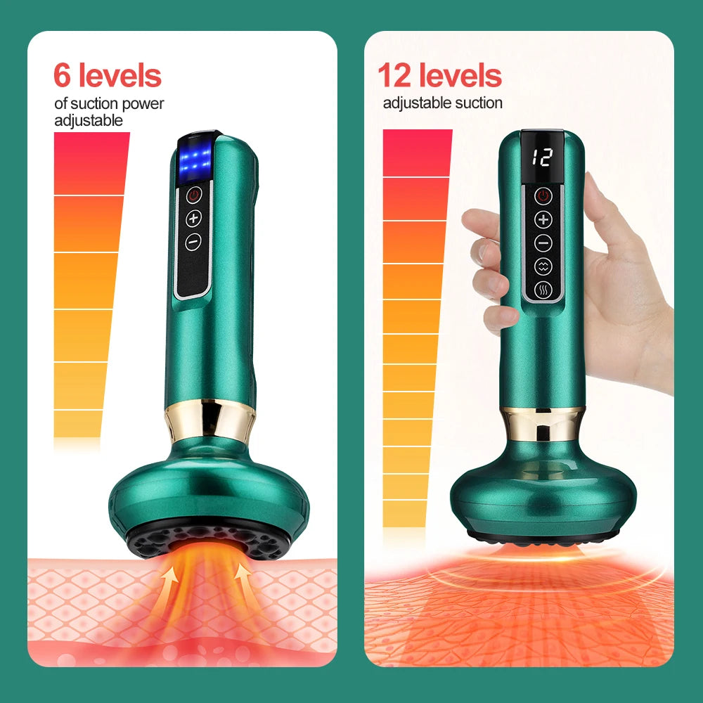 Electric massager with vacuum suction cup