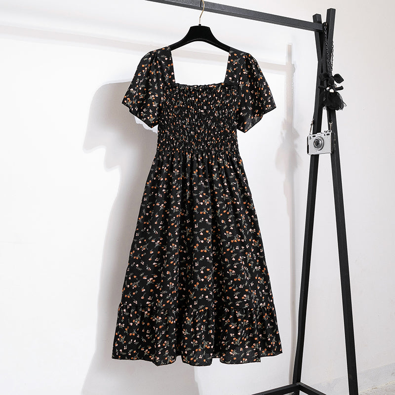 Women's spring-summer dress, floral print