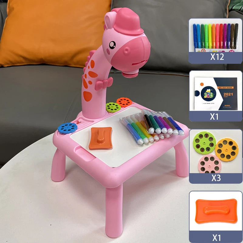 LED Projector Drawing Table for Kids