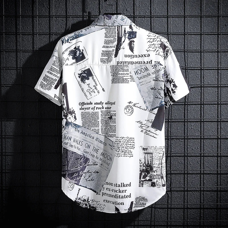 Men's Short Sleeve Printed Shirt