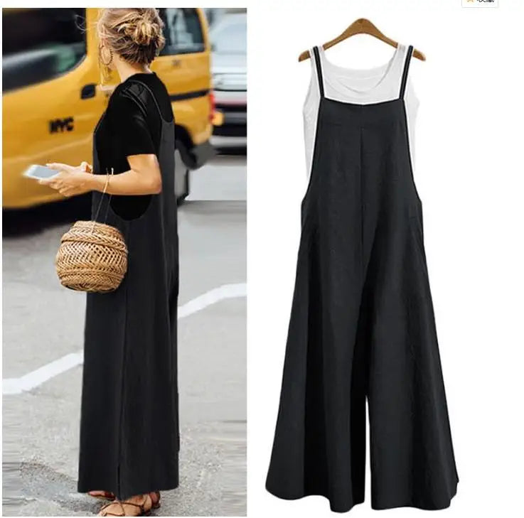Women's jumpsuit with straps
