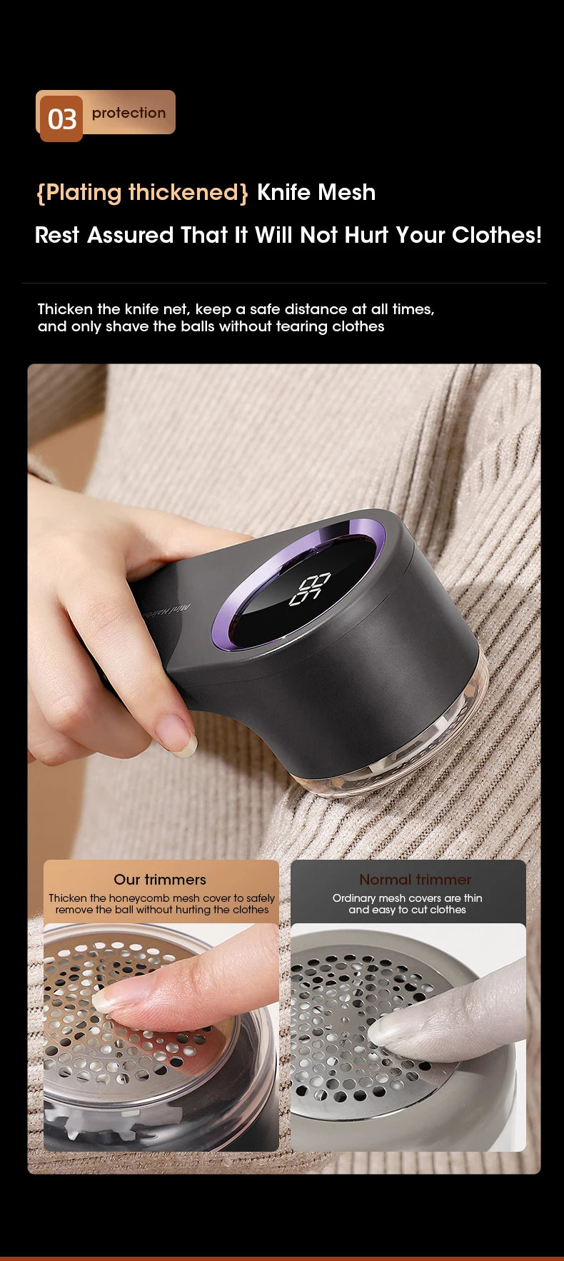 Portable Electric Lint Remover for Clothes
