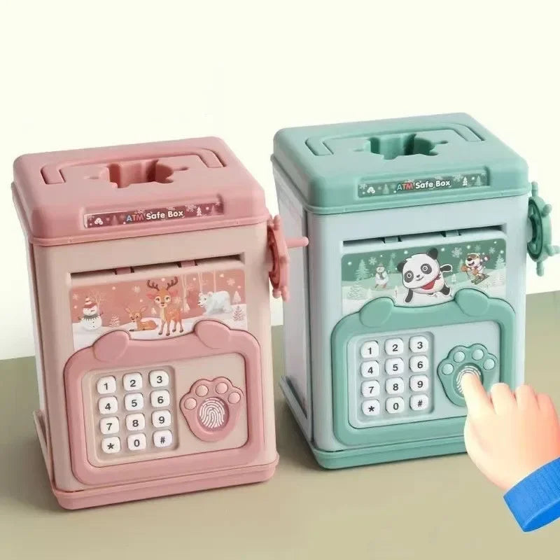 Electronic piggy bank for children with password