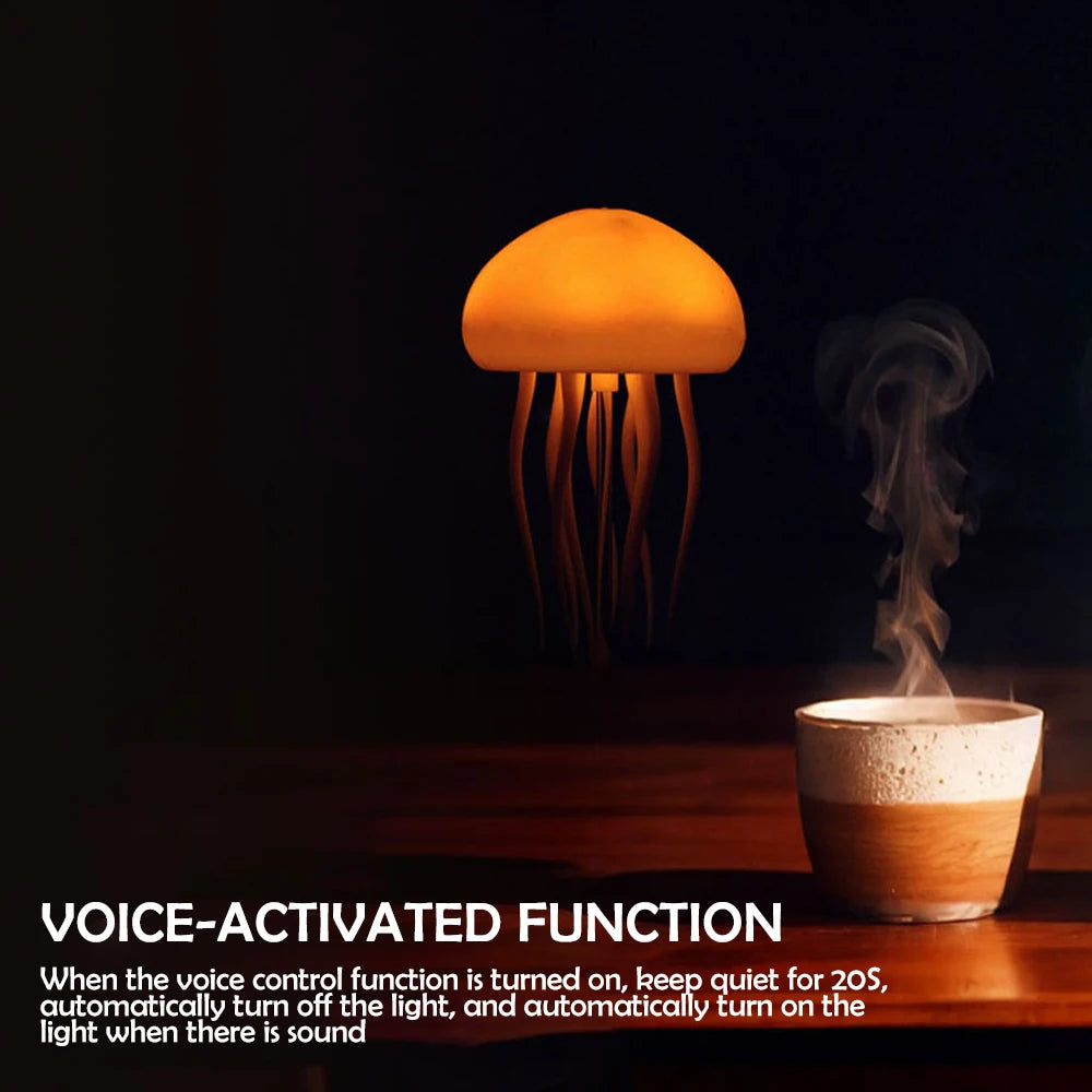 Night light jellyfish design bedside lamp