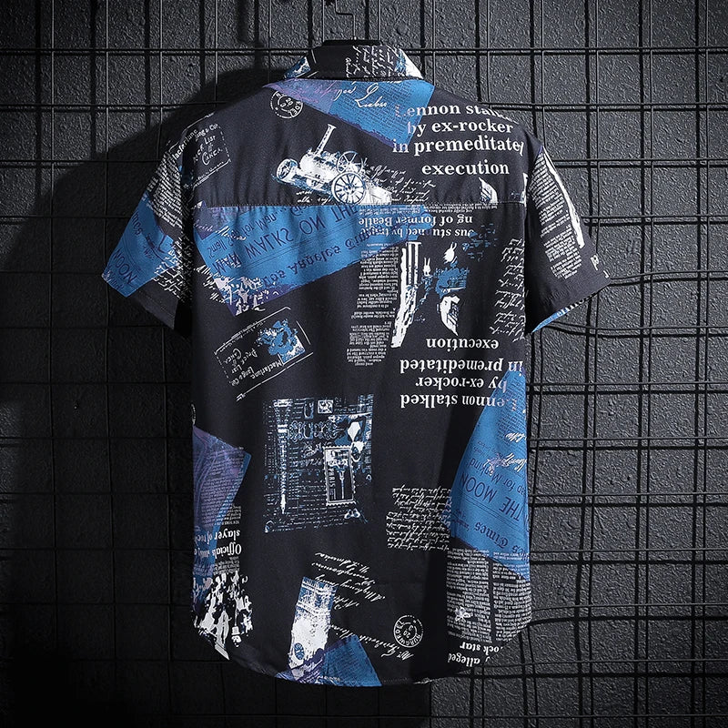 Men's Short Sleeve Printed Shirt