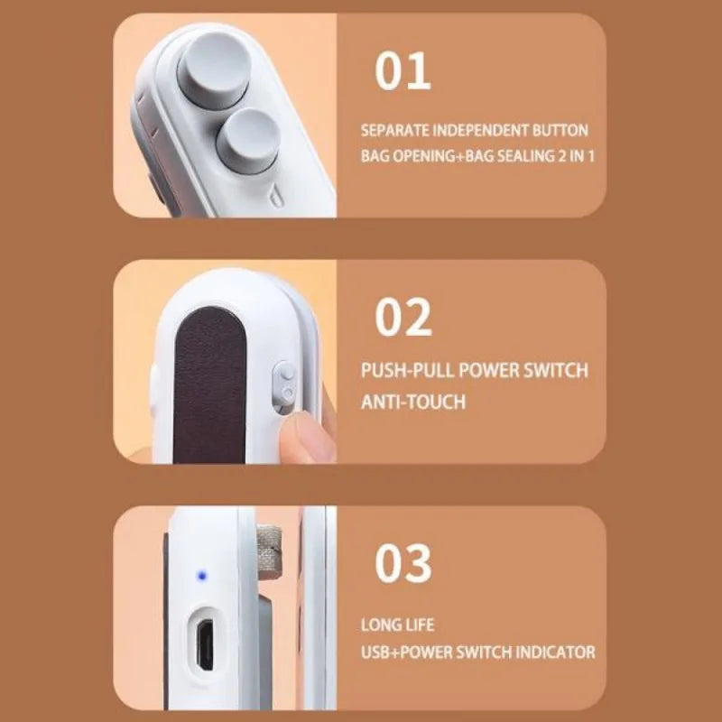 2 in 1 mini bag sealing machine