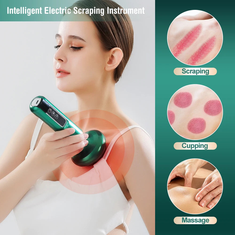 Electric massager with vacuum suction cup