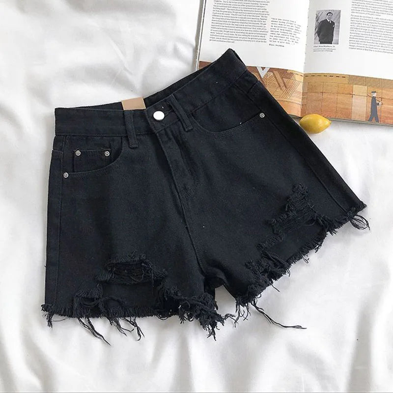 Women's Summer Ripped Jean Shorts Fashion
