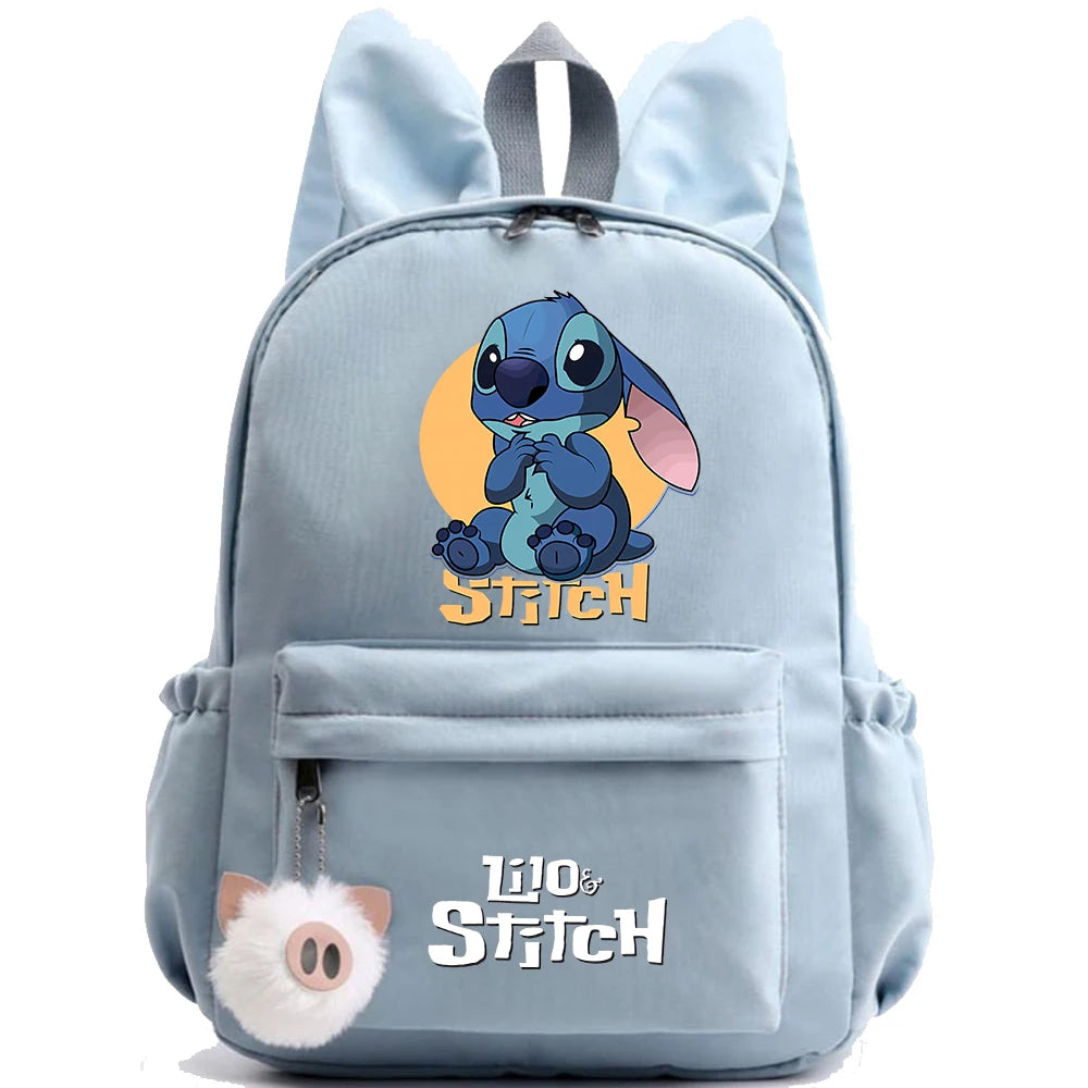 Disney Lilo Stitch Cute Backpack for Girls Boys